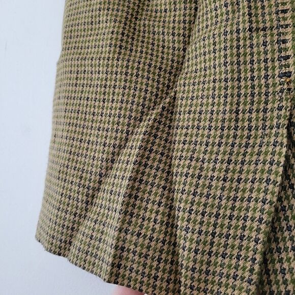 Vintage Petite Sophisticate Mini Skirt Houndstooth Academia 6P - Picture 6 of 7